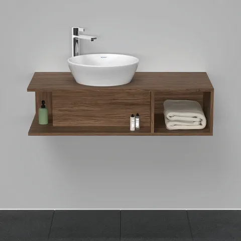 Duravit Waschtischunterschrank wandhängend „D-Neo“ 100 × 26 × 48 cm Nussbaum Dunkel Duravit Waschtischunterschrank wandhängend „D-Neo“ 100 × 26 × 48 cm Nussbaum Dunkel
