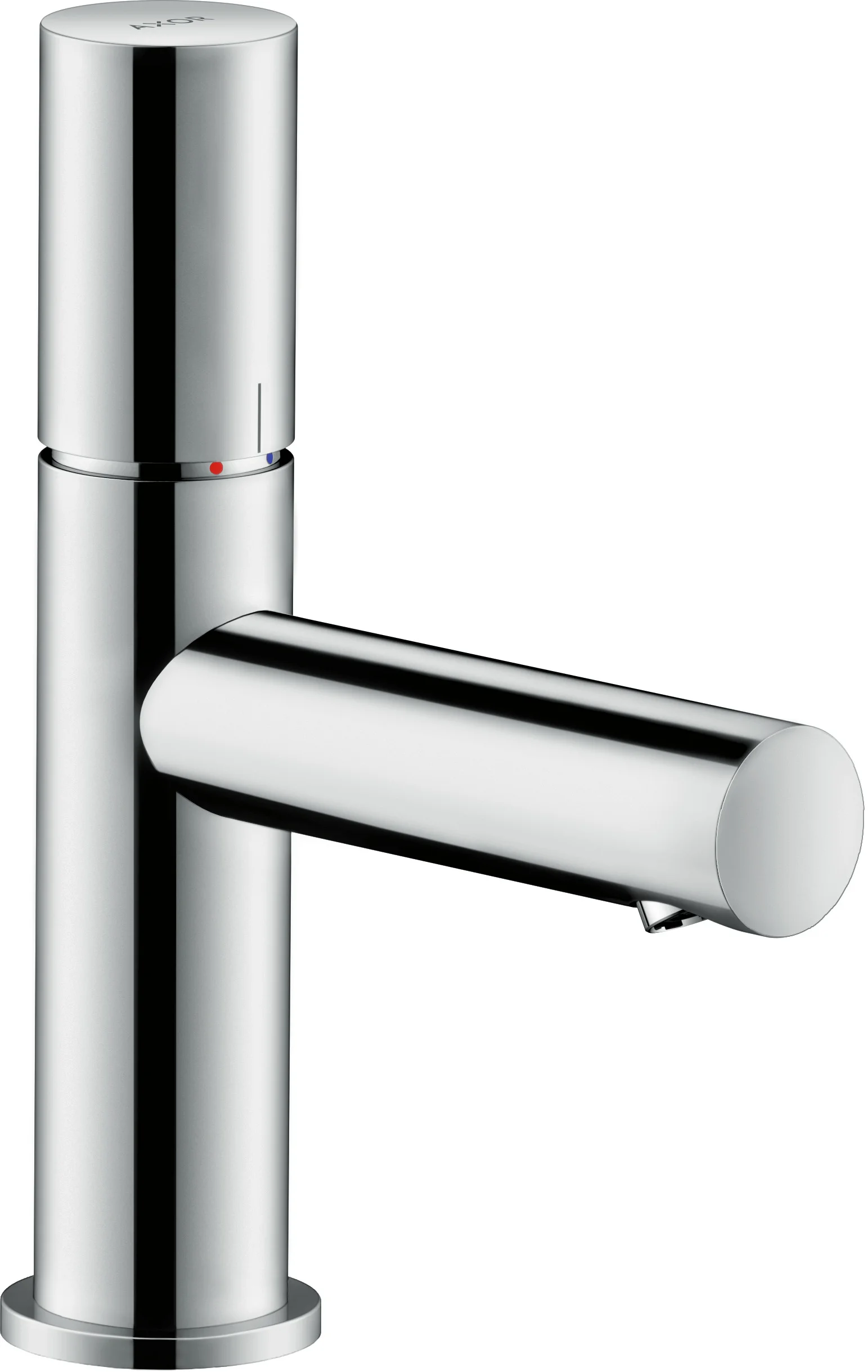 Hansgrohe AXOR Uno Einhebel-Waschtischmischer 80, Chrom, Ausladung 108 mm, Auslaufhöhe 79 mm, Zerogriff, Laminarstrahl, max. Durchfluss 5 l/min