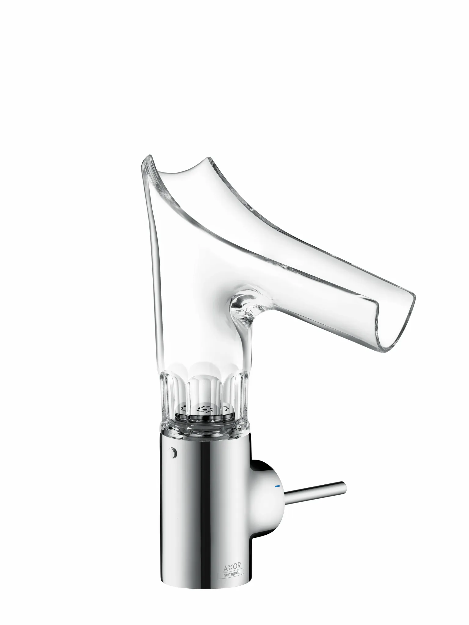 Hansgrohe AXOR Starck V Einhebel-Waschtischmischer 140 Chrom mit Glasauslauf Hansgrohe AXOR Starck V Einhebel-Waschtischmischer 140 Chrom mit Glasauslauf