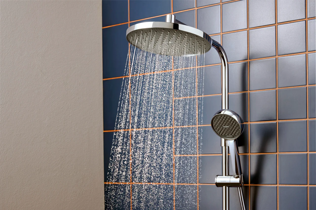 Hansgrohe Activera S Showerpipe 240 1jet EcoSmart mit Ecostat Fine Varia, Chrom Hansgrohe Activera S Showerpipe 240 1jet EcoSmart mit Ecostat Fine Varia, Chrom