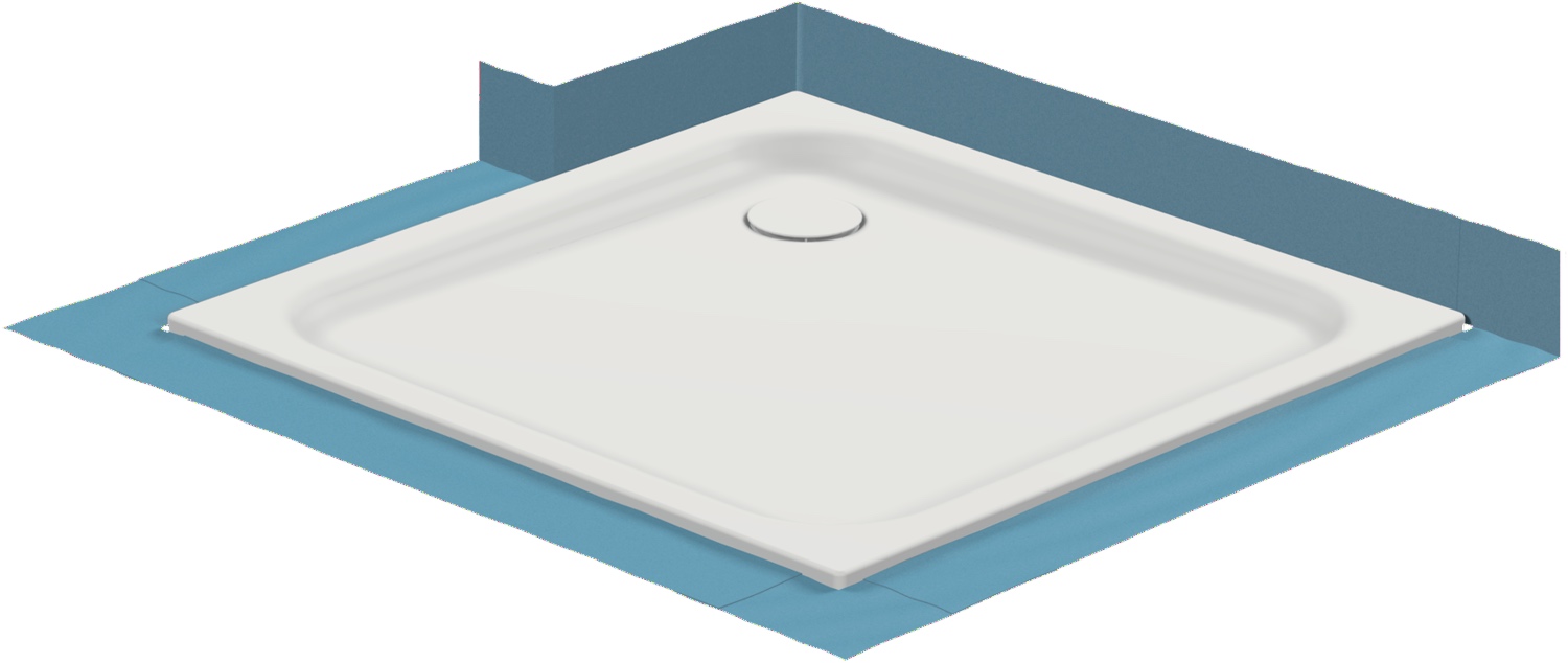 Bette Dichtsystem für Duschwannen mit Minimum-Wannenträger B57 