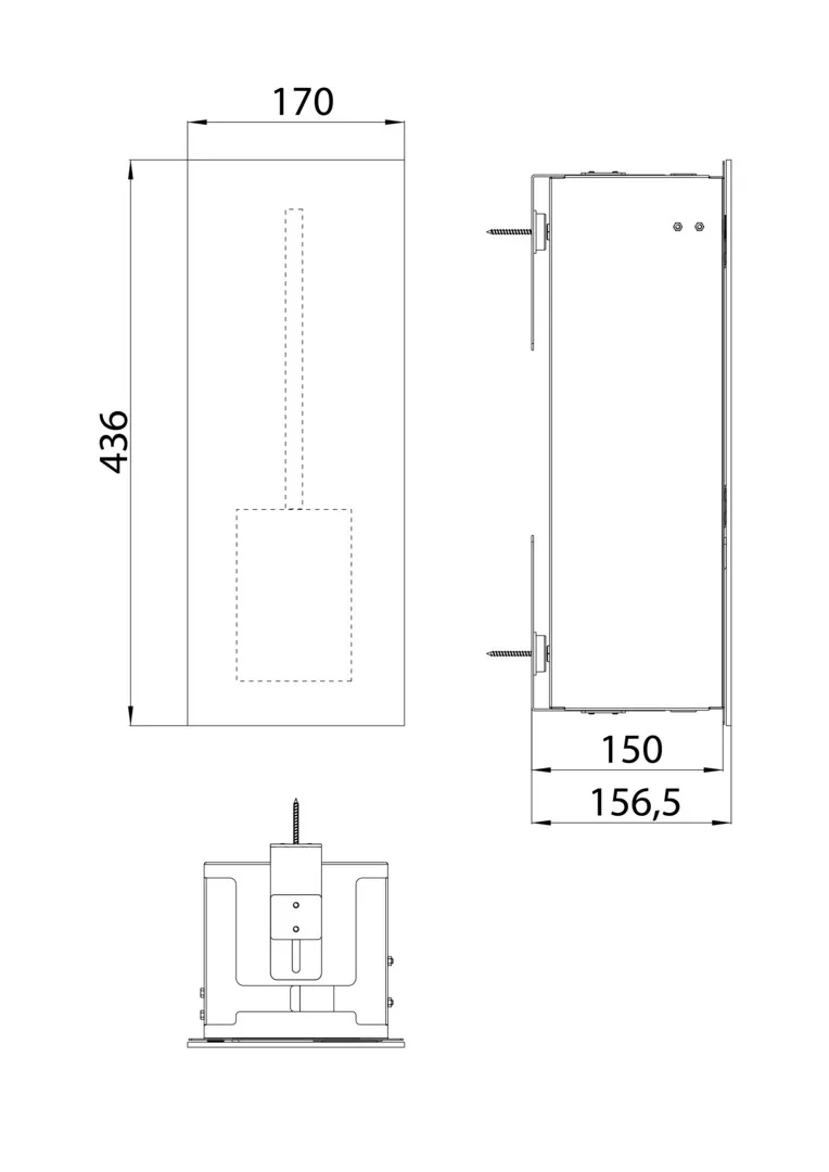 emco WC-Modul „pure“, Anschlag rechts 170 × 436 × 157 mm emco WC-Modul „pure“, Anschlag rechts 170 × 436 × 157 mm