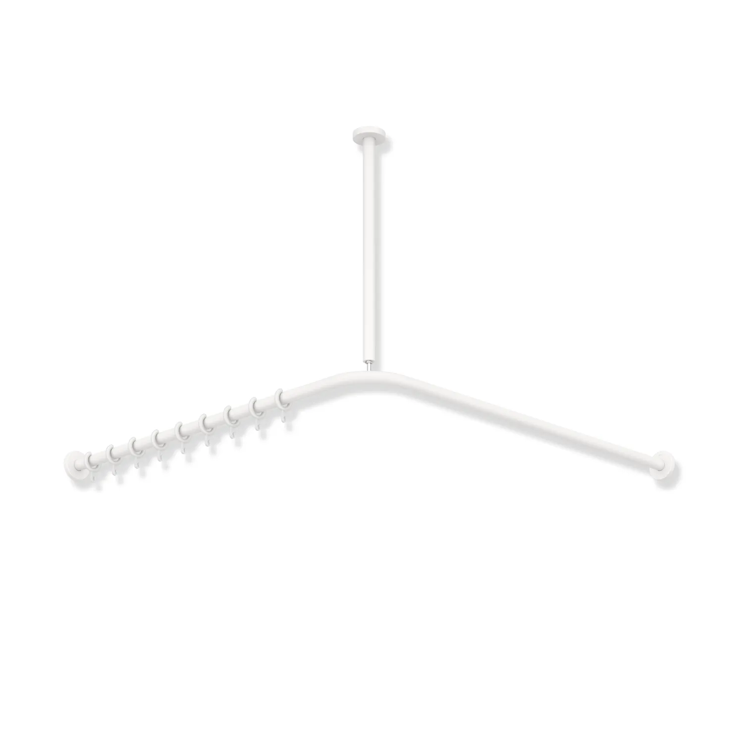 VH-Stange, d:25,A1/A2=1487, 28 Ringe, plvb weiß tiefmatt VH-Stange, d:25,A1/A2=1487, 28 Ringe, plvb weiß tiefmatt