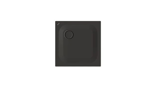 Bette quadrat Duschwanne „BetteUltra“ 700 × 700 mm mit BetteAntirutsch Pro, ohne Oberflächenveredelung, mit Minimum-Wannenträger, in Anthracite