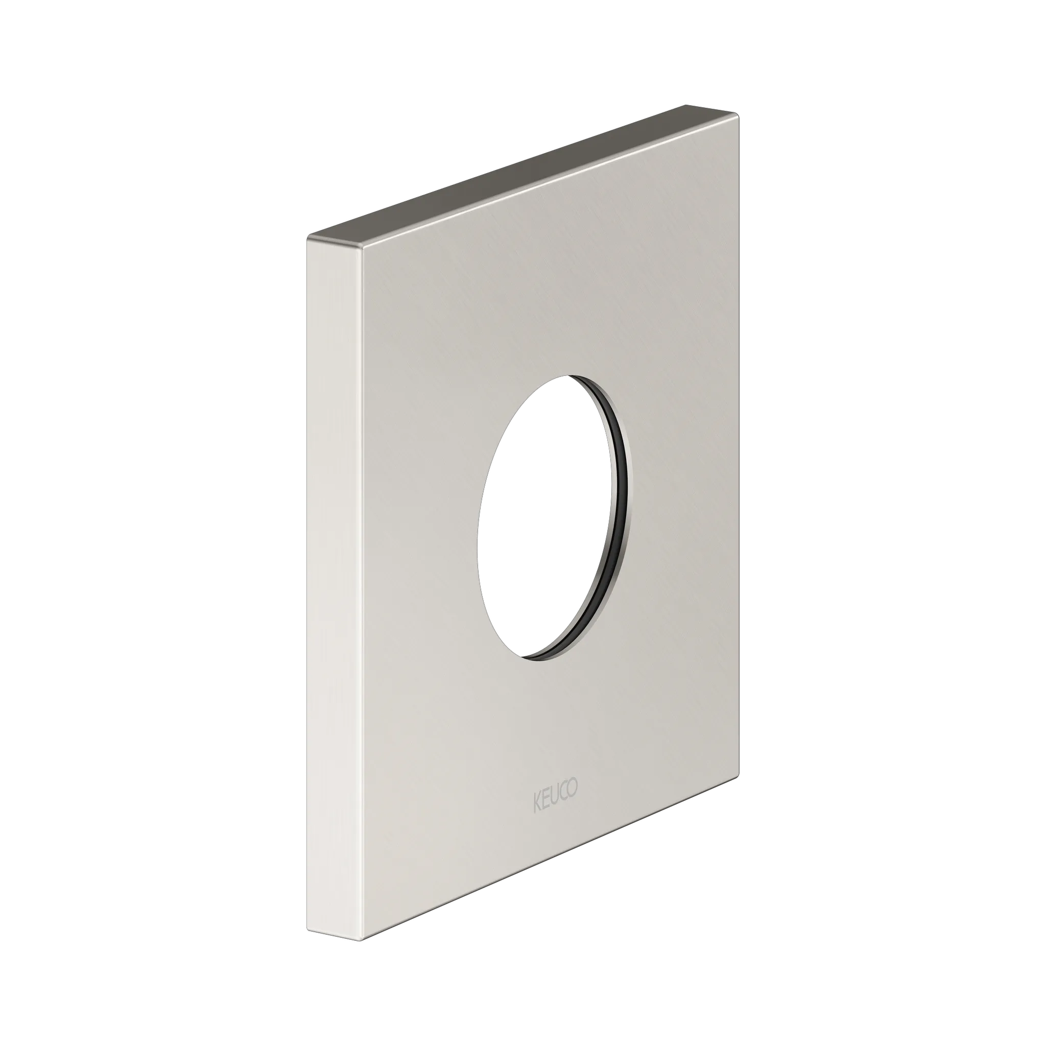 IXMO 59553050092 Wandrosette für Thermostat, eckig 105 x 105 mm Nickel gebürstet