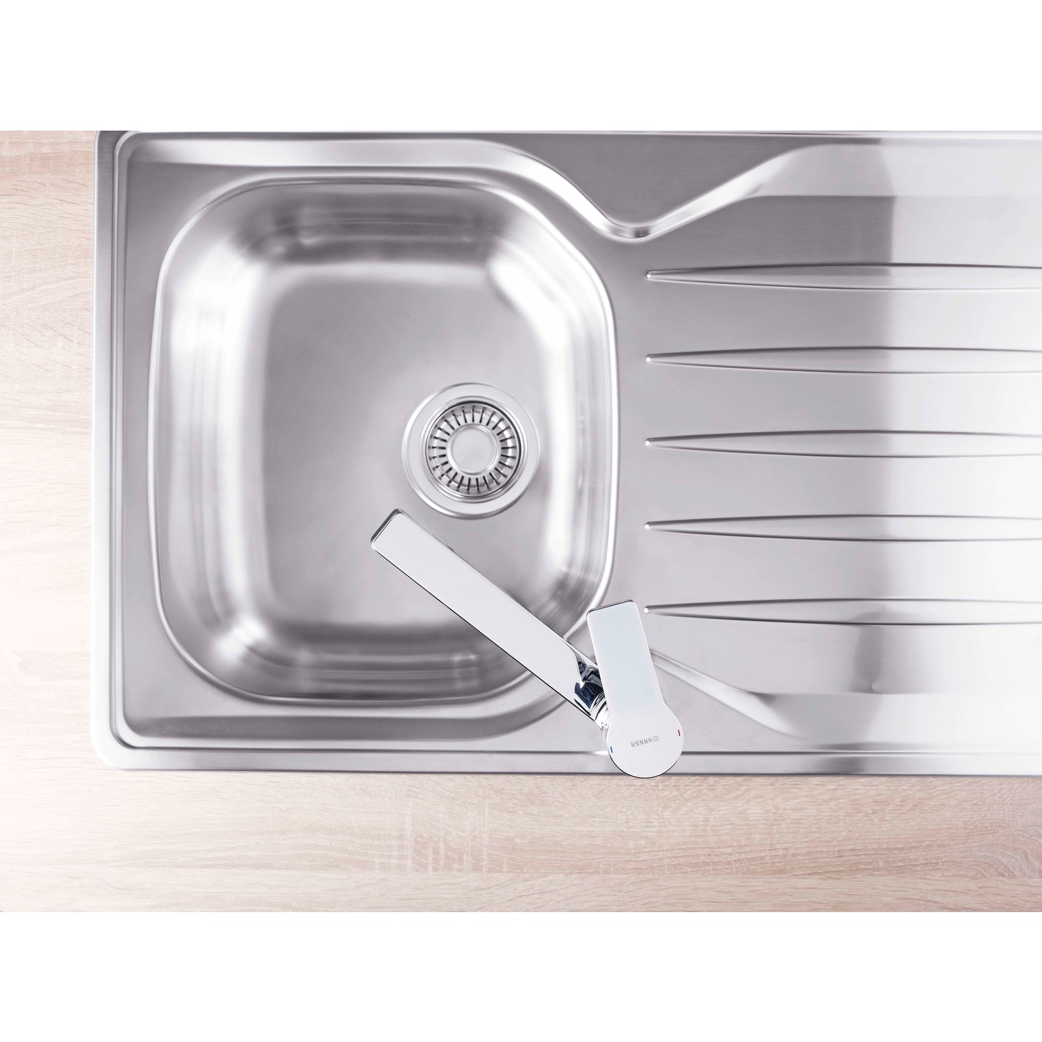 Hansa Einhand-Küchenarmatur Niederdruck „Twist“ Ausladung 199 mm in chrom Hansa Einhand-Küchenarmatur Niederdruck „Twist“ Ausladung 199 mm in chrom