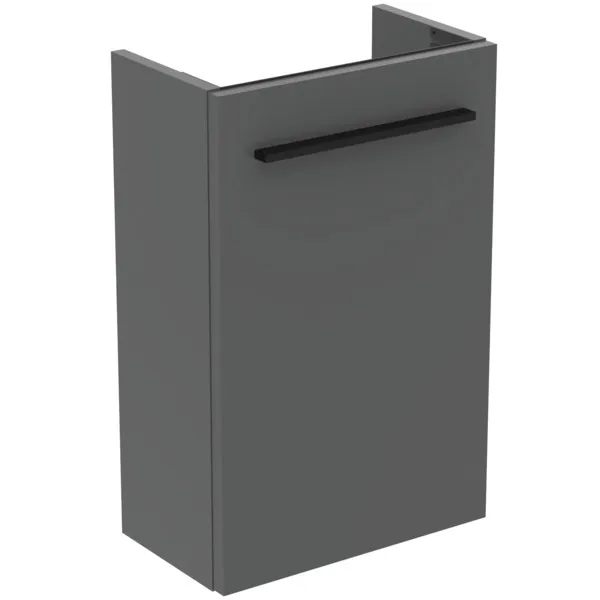 Ideal Standard Handwaschbeckenunterschrank i.life S 1 Tür Quarzgrau matt 354x202x555 mm