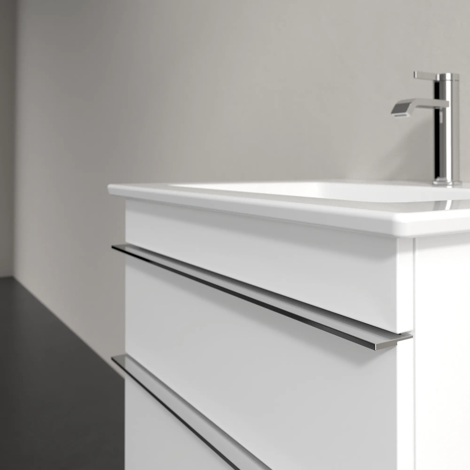 Villeroy & Boch Waschtischunterschrank „Venticello“ für Schrankwaschtisch 553 × 590 × 502 mm Glossy White, für Becken mittig