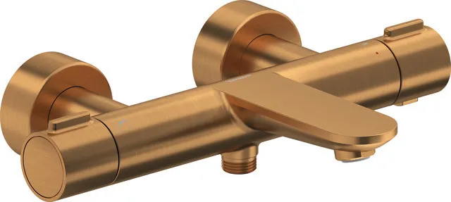 Zweihand-Wannenarmatur „Wave“ Ausladung 198 mm in Bronze (gebürstet)