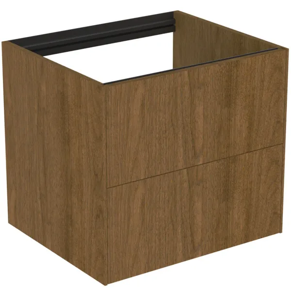 Ideal Standard Waschtischunterschrank „Conca“ 60 × 54 × 50,5 cm Walnuss dunkel Furnier Ideal Standard Waschtischunterschrank „Conca“ 60 × 54 × 50,5 cm Walnuss dunkel Furnier