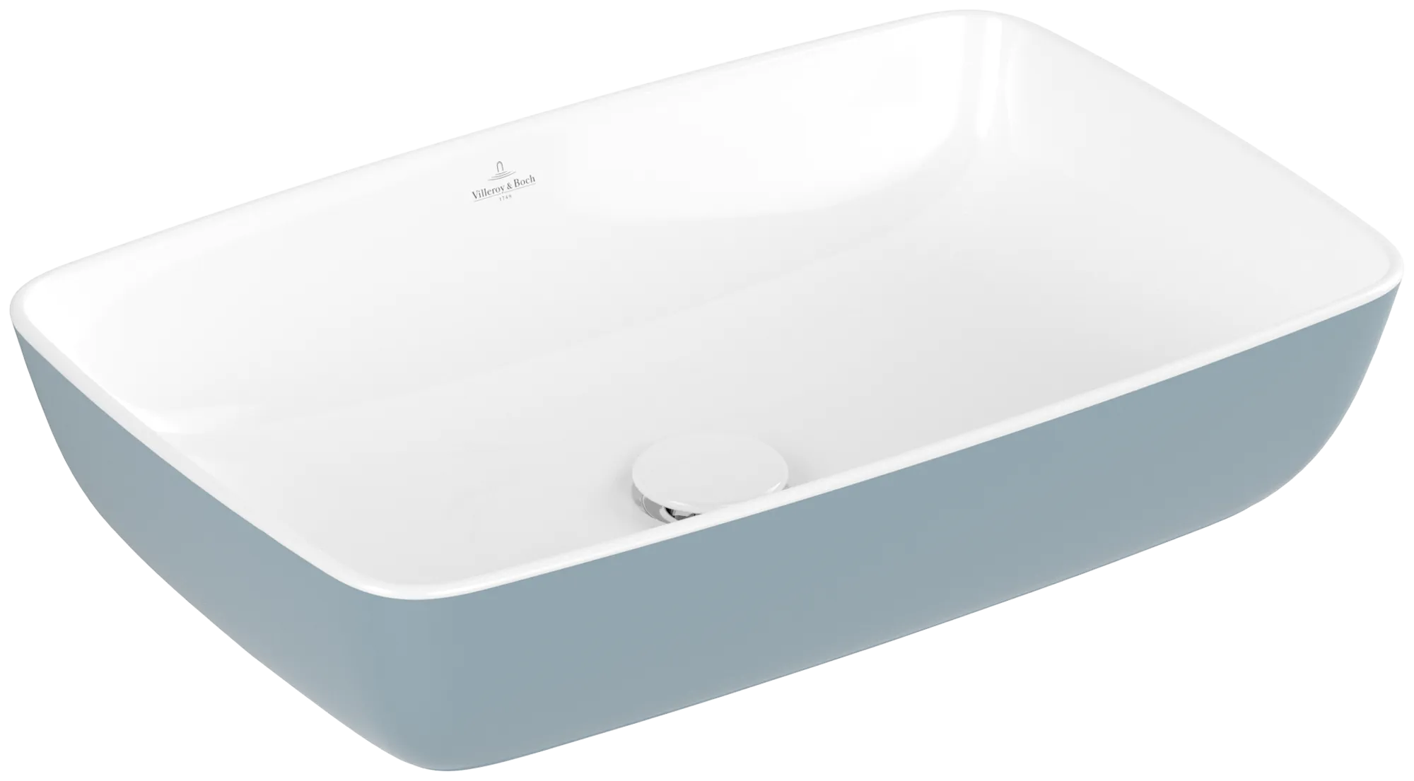 Villeroy & Boch Aufsatzwaschtisch aus TitanCeram „Artis“ 580 × 385 × 130 mm in Frozen