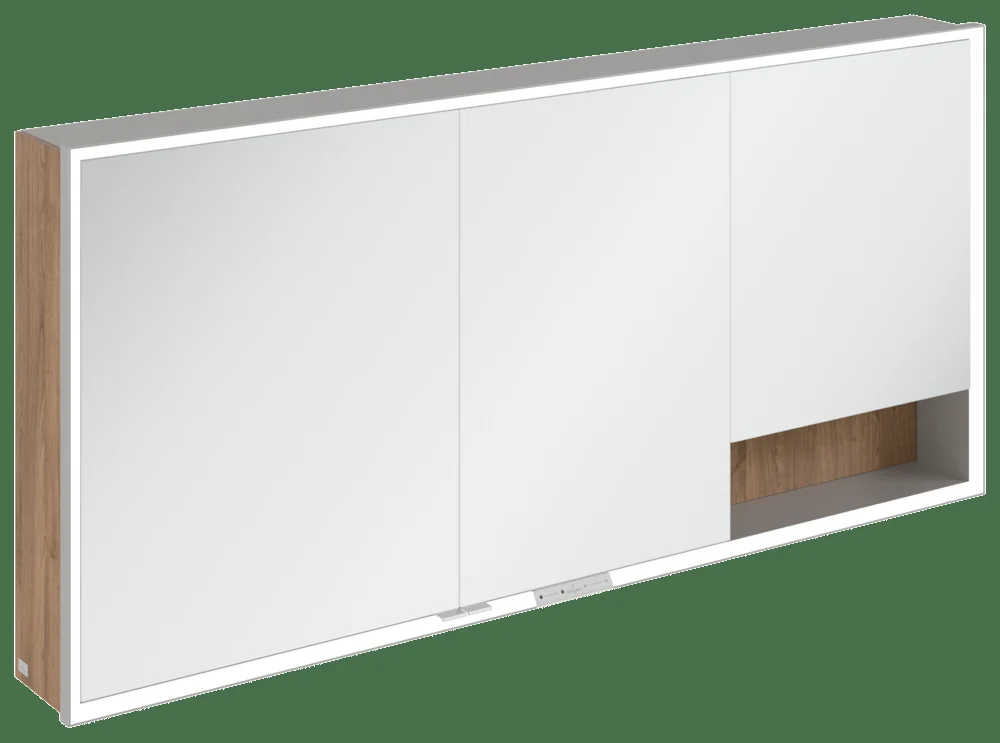 Villeroy & Boch Aufputz-Spiegelschrank My View+ A48116, 1600 x 750 x 168 mm, Kansas Oak