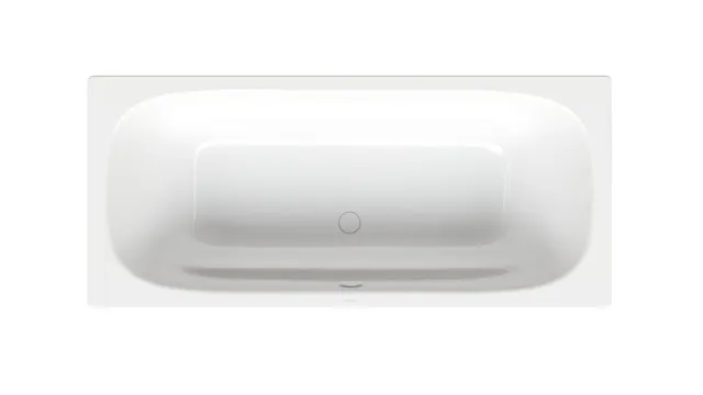 Bette Duo Badewanne, Rechteck, Weiß, 1800 x 800 mm, 30 mm Randhöhe, 2-Sitzer, glasierter Titan-Stahl