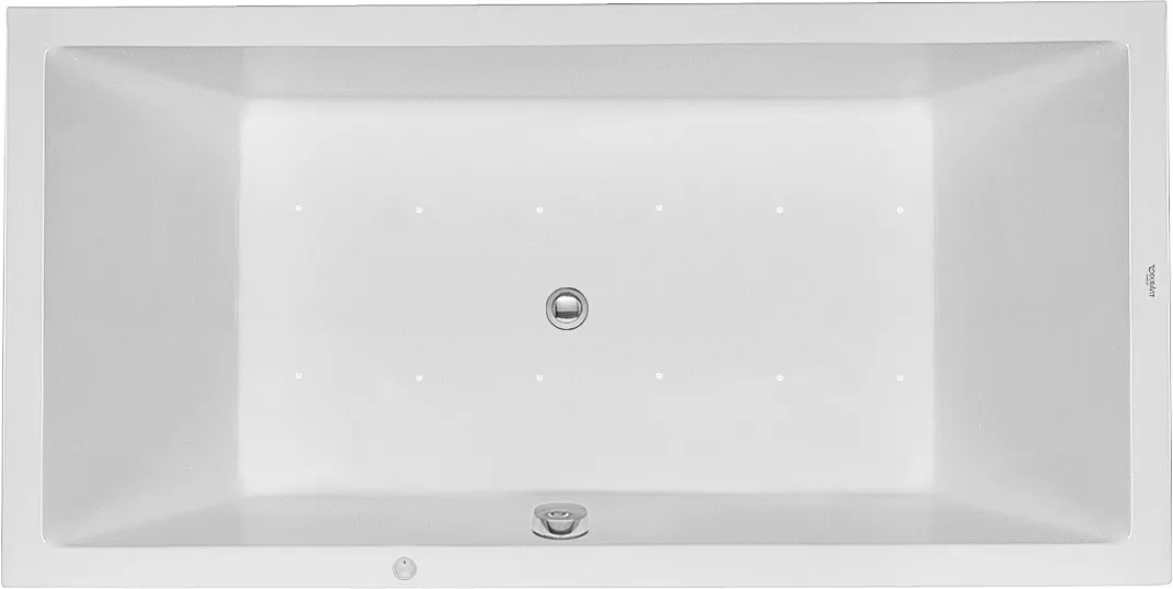 Duravit Whirlwanne „Starck“ rechteck 180 × 90 cm, Mittelablauf