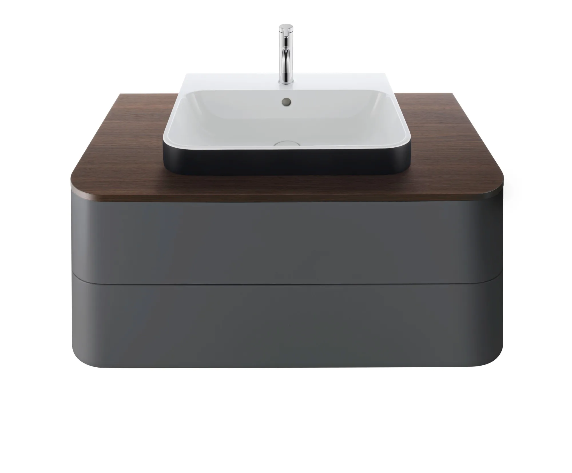 Aufsatzwaschtisch „Happy D.2 Plus“, mit Überlauf, Hahnlochposition mittig Aufsatzwaschtisch „Happy D.2 Plus“, mit Überlauf, Hahnlochposition mittig