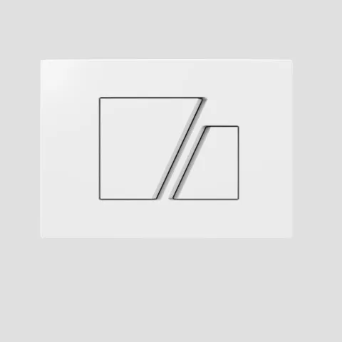 Betätigungsplatte „S 707“ in weiß Betätigungsplatte „S 707“ in weiß