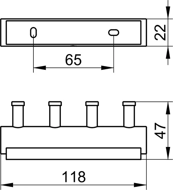 Plan 14913010000 Hakenleiste verchromt