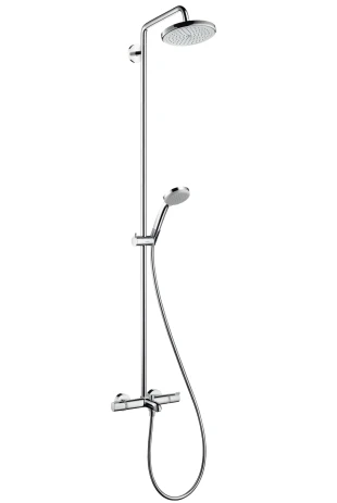 Showerpipe Croma 220 für Wanne chrom mit Thermostat