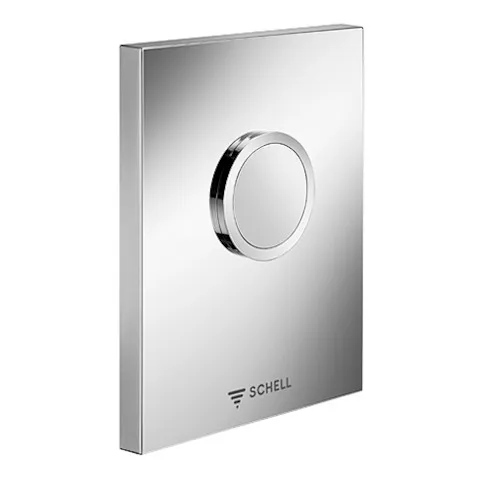 WC-Betätigungsplatte EDITION ND, Design-Betätigungsplatte, Betätigungstaste, B 124 mm x H 153,5 mm x T 12 mm, Frontplatte chrom