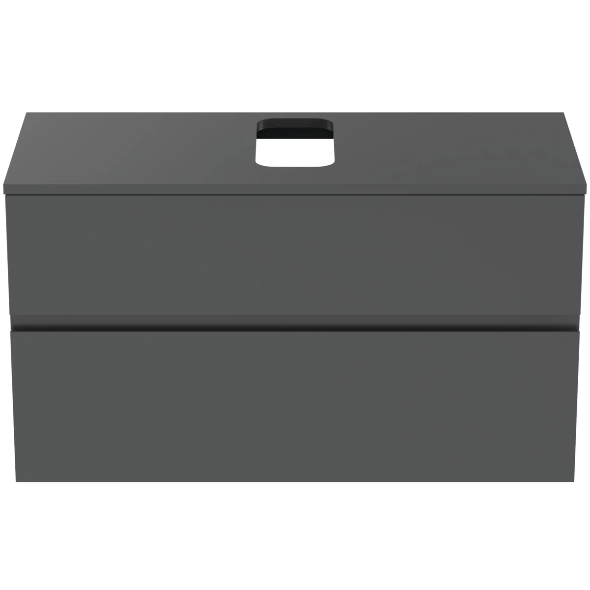 Ideal Standard Waschtischunterschrank Finesse Anthrazit matt 1002x440x558 mm 2 Schubladen mit Softclose-Mechanismus Ideal Standard Waschtischunterschrank Finesse Anthrazit matt 1002x440x558 mm 2 Schubladen mit Softclose-Mechanismus