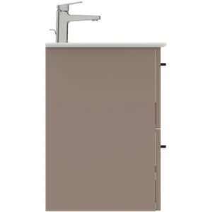 Möbelpaket i.life A mit Waschtisch 60cm und Unterschrank mit schwarzem Griff Weiß matt Möbelpaket i.life A mit Waschtisch 60cm und Unterschrank mit schwarzem Griff Weiß matt