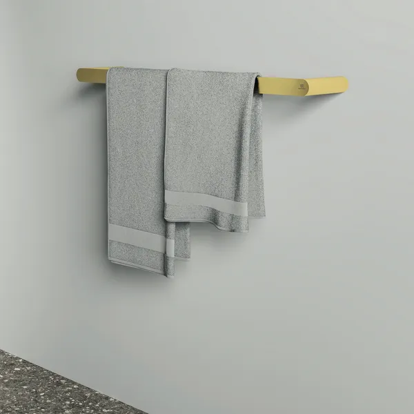 Ideal Standard Conca doppelte Handtuchhalter rund 600mm Brushed Gold