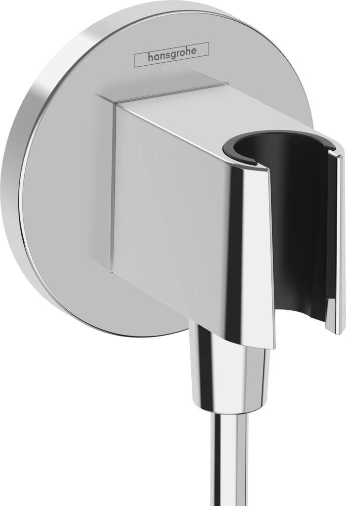 Hansgrohe FixFit S Brausehalter chrom für Handbrausen, Wandanschluss G 1/2, feste Halteposition