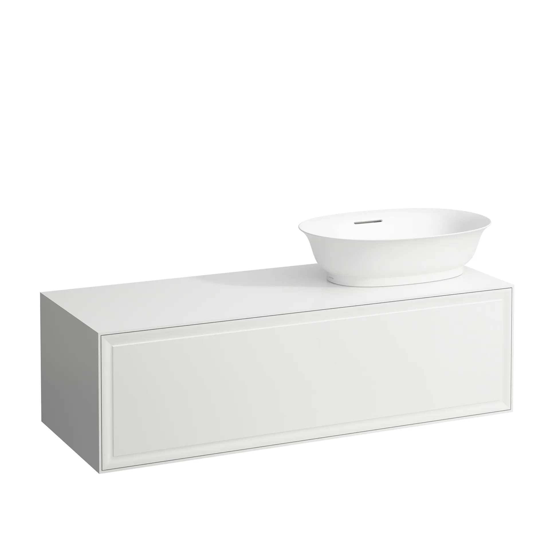 Laufen Waschtischunterbau „THE NEW CLASSIC“ 1177 × 347 × 457 mm Weiß matt, rechts