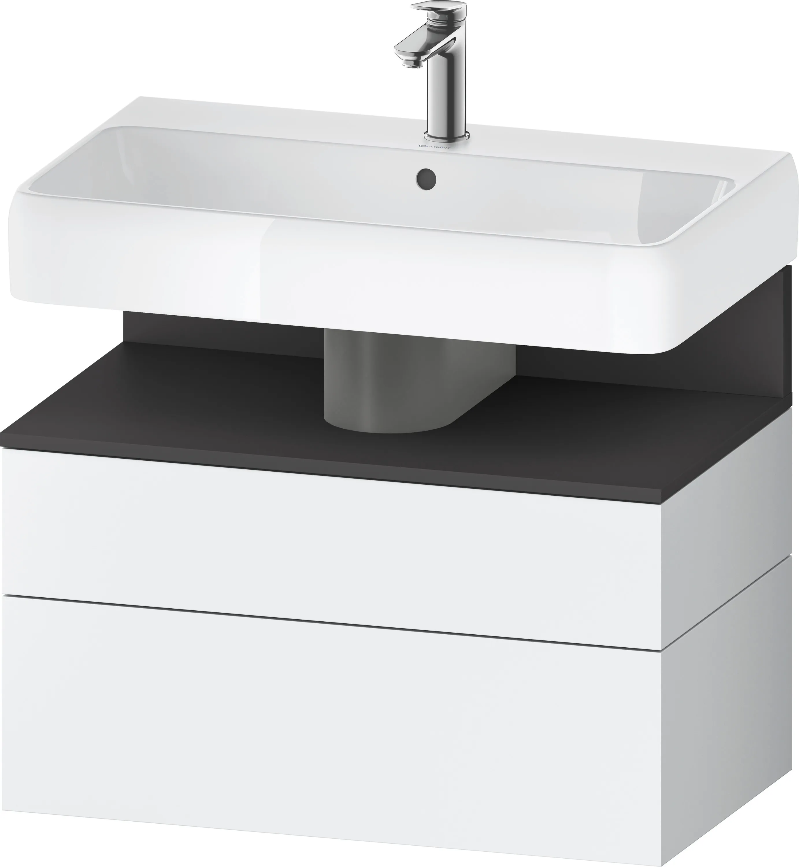 Duravit Waschtischunterschrank wandhängend „Qatego“ 79 × 59 × 47 cm, ohne Beleuchtung