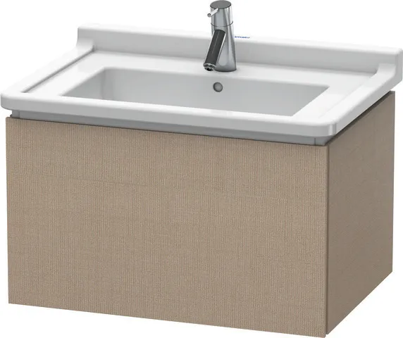 Duravit Waschtischunterschrank wandhängend „L-Cube“ 67 × 40,8 × 46,9 cm Leinen