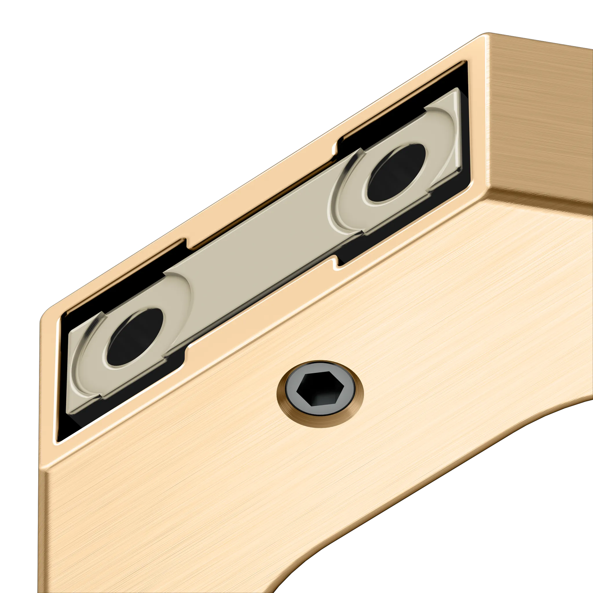 KEUCO EDITION 11 Handtuchhaken doppelt Messing gebürstet KEUCO EDITION 11 Handtuchhaken doppelt Messing gebürstet