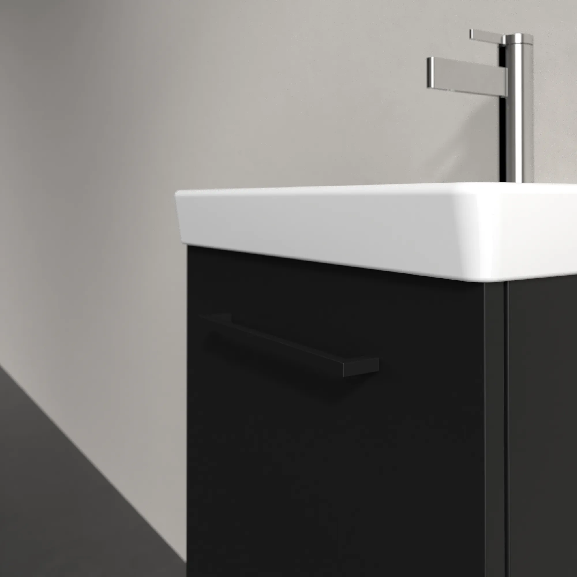 Villeroy & Boch Avento Unterschrank für Unterbauwaschbecken 430x514x384mm Volcano Black