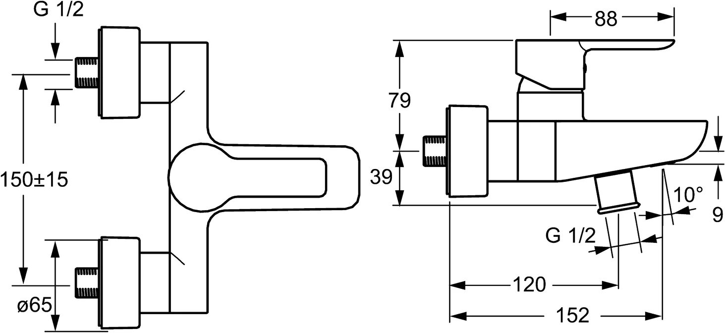 HansaLIGNA Einhebelmischer Wafü und Brausebatterie 0674 Ausladung 152 mm DN15 Chrom HansaLIGNA Einhebelmischer Wafü und Brausebatterie 0674 Ausladung 152 mm DN15 Chrom