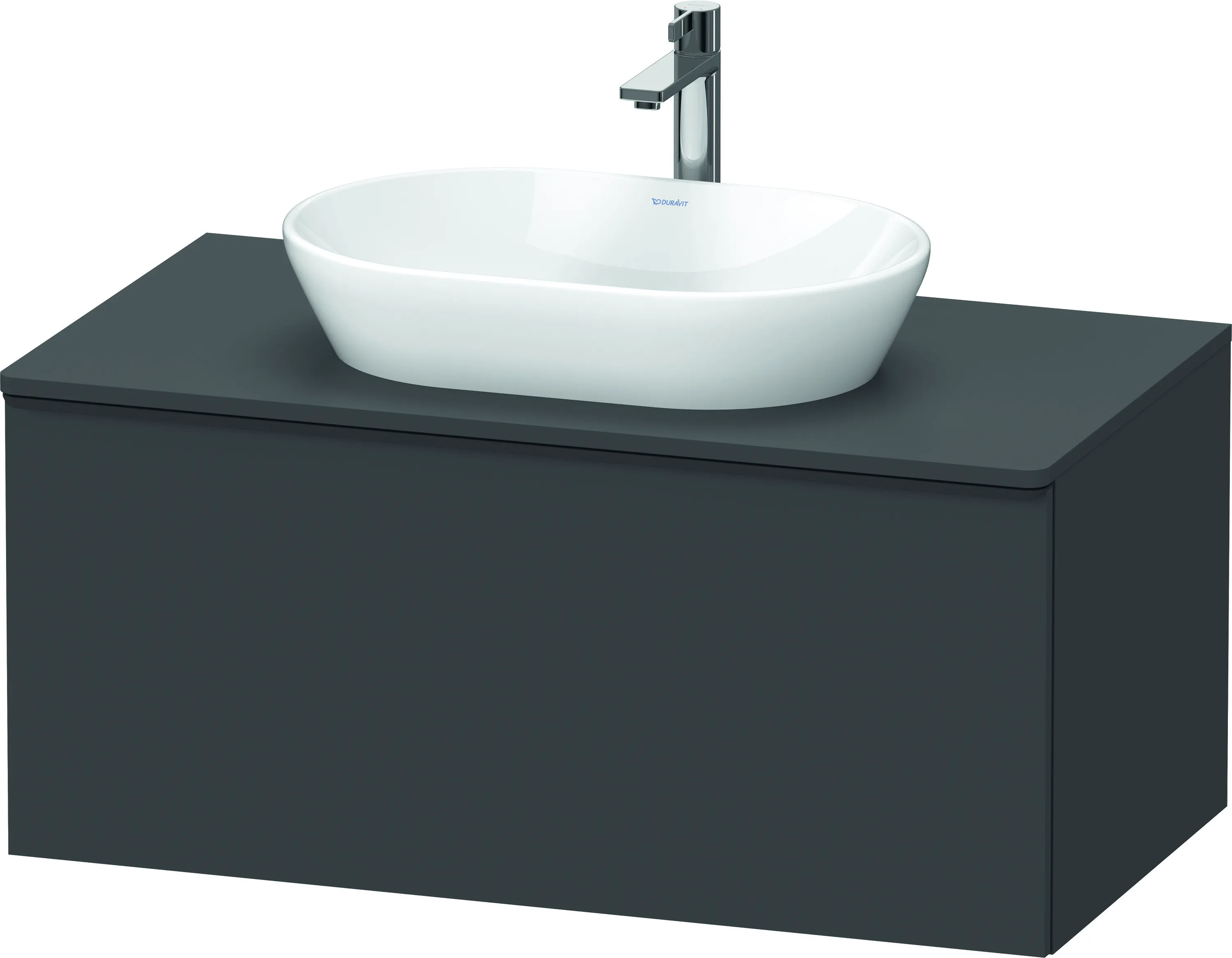 Duravit Waschtischunterschrank wandhängend „D-Neo“ 100 × 45,9 × 55 cm Graphit Matt