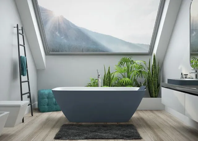 Hoesch LaSenia Badewanne Solique BiColor Weiß-Schiefergrau 1900x900 Hoesch LaSenia Badewanne Solique BiColor Weiß-Schiefergrau 1900x900