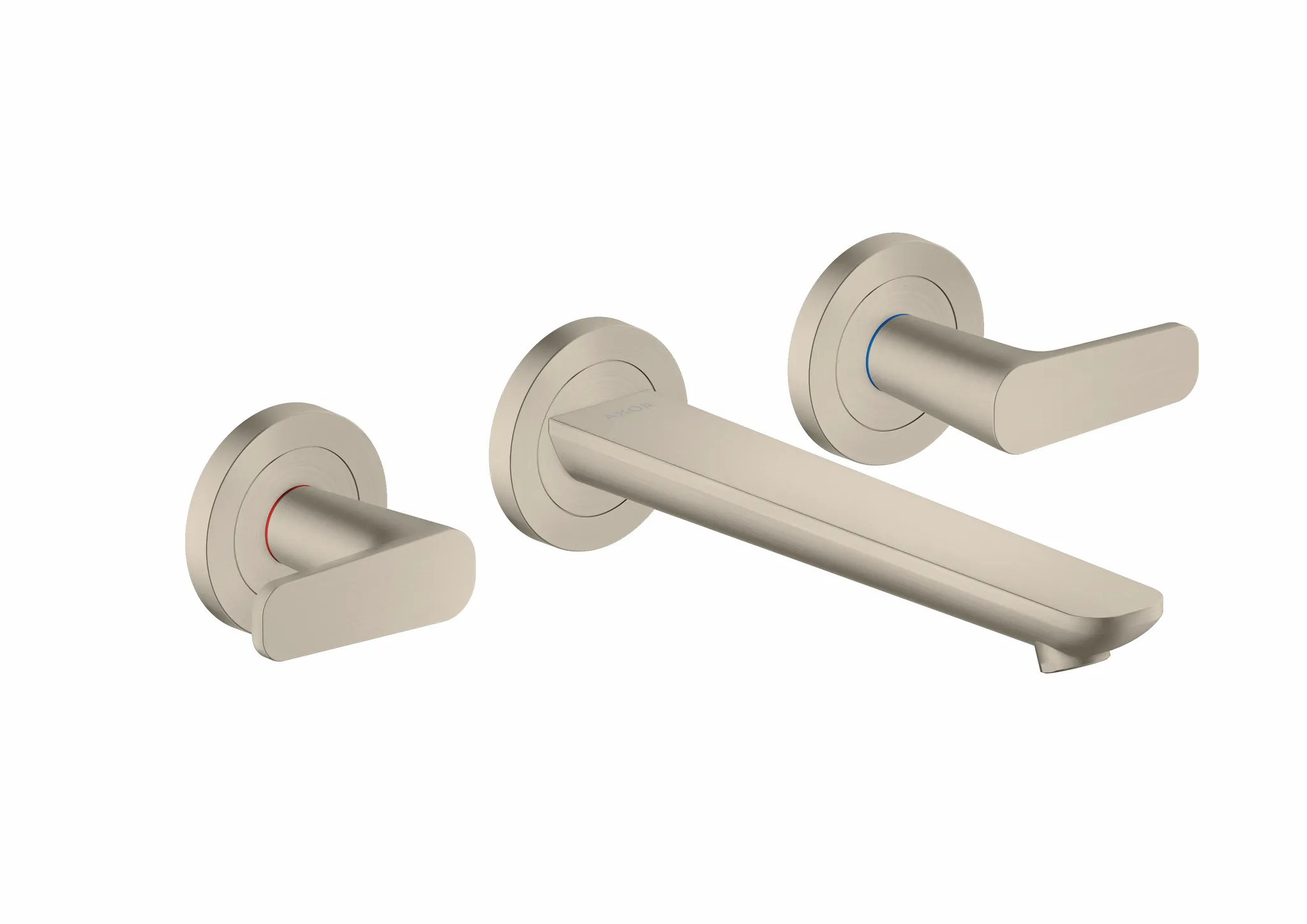 Zweihand-Waschtischarmatur „Axor Citterio C“ Ausladung 193 mm in Brushed Nickel Zweihand-Waschtischarmatur „Axor Citterio C“ Ausladung 193 mm in Brushed Nickel