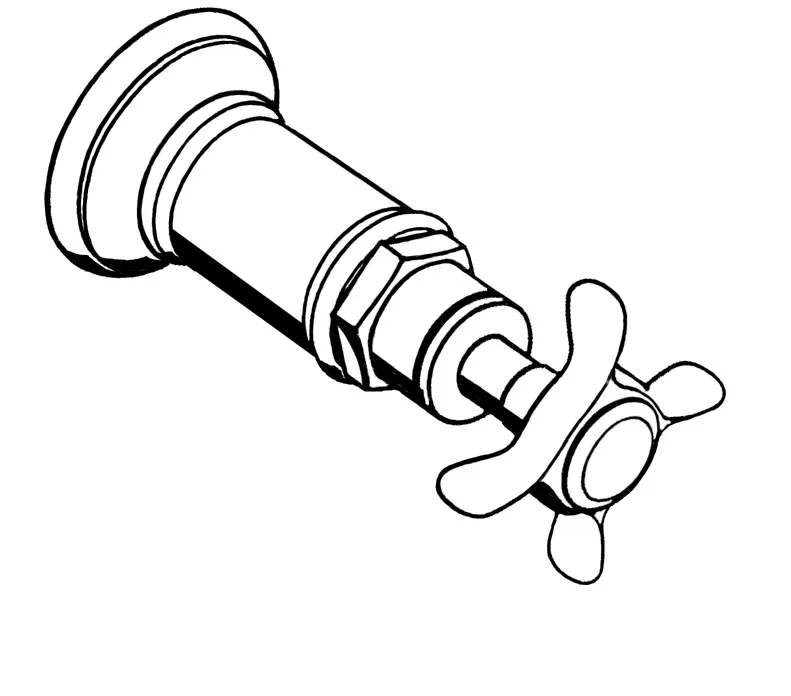 Absperrventil Unterputz Axor Montreux Fertigset chrom Absperrventil Unterputz Axor Montreux Fertigset chrom