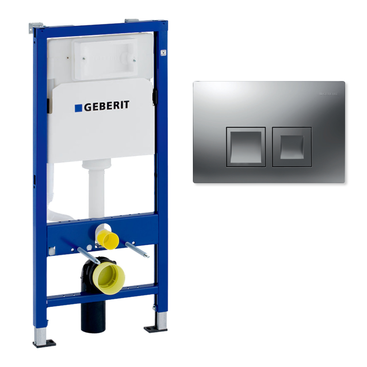 Vorwand-/Einbauelement für Toilette mit Spülkasten Delta (UP100) Betätigungsplatte Geberit UP100 „Delta50“ in Vorwand-/Einbauelement für Toilette mit Spülkasten Delta (UP100) Betätigungsplatte Geberit UP100 „Delta50“ in