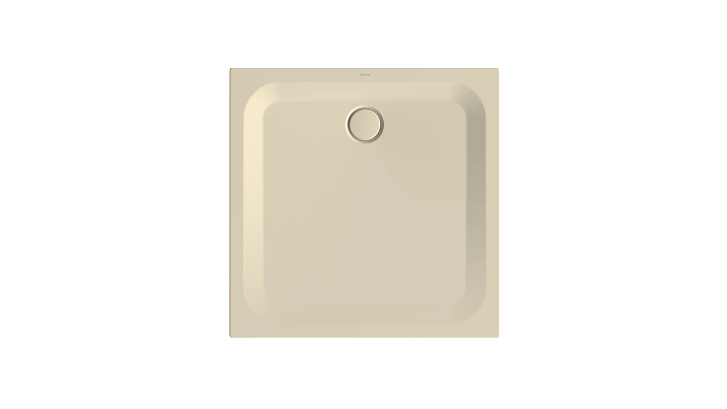 Bette quadrat Duschwanne „BetteUltra“ 1000 × 1000 mm ohne Oberflächenbeschichtung, mit BetteGlasur Plus, ohne Wannenträger, in Jasmin