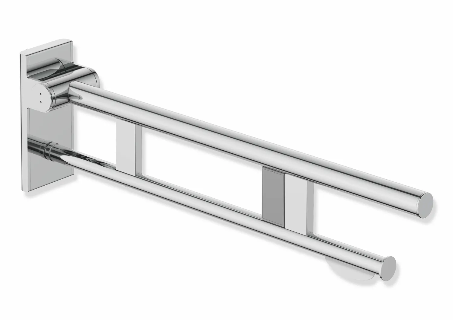 HEWI System 900 Mobiler Stützklappgriff Duo, Design A, Edelstahl, verchromt, Ausladung 700 mm HEWI System 900 Mobiler Stützklappgriff Duo, Design A, Edelstahl, verchromt, Ausladung 700 mm