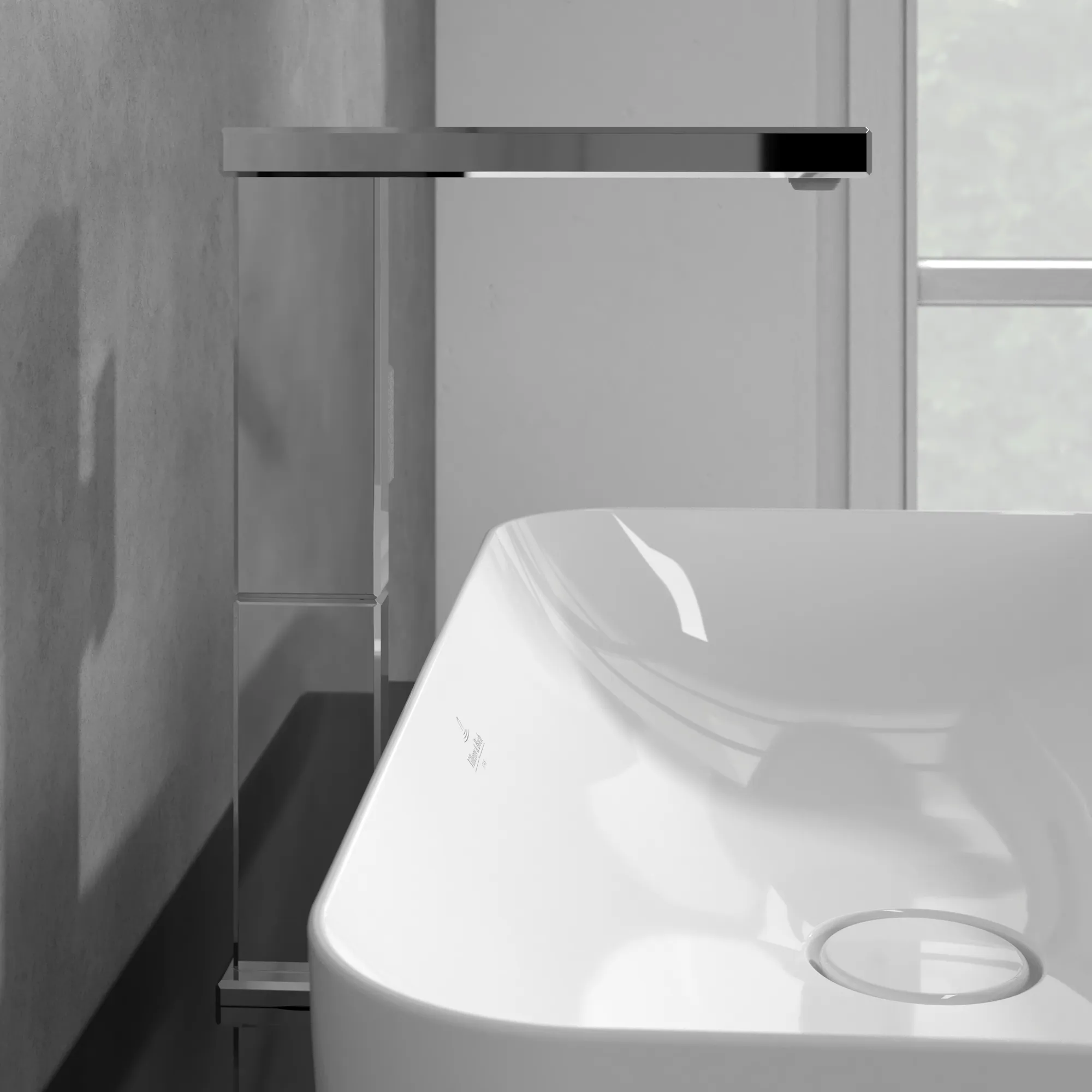 Einhand-Waschtischarmatur „Mettlach“ 23,3 cm Ausladung 190 mm in Chrom Einhand-Waschtischarmatur „Mettlach“ 23,3 cm Ausladung 190 mm in Chrom