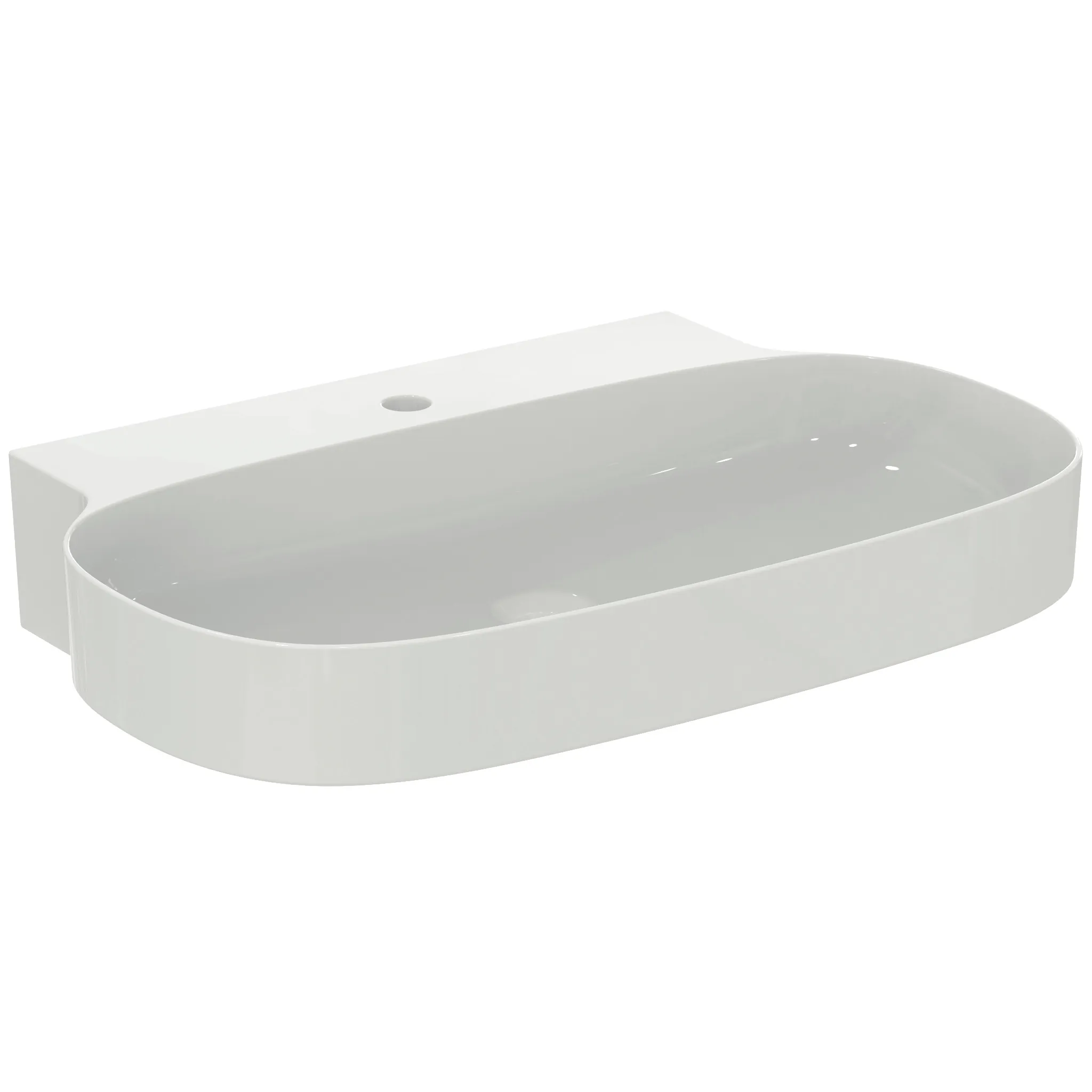 Ideal Standard Waschtisch Linda-X, 1 Hahnloch mittig, ohne Überlauf, weiß (Alpin), 750 x 500 x 135 mm Ideal Standard Waschtisch Linda-X, 1 Hahnloch mittig, ohne Überlauf, weiß (Alpin), 750 x 500 x 135 mm