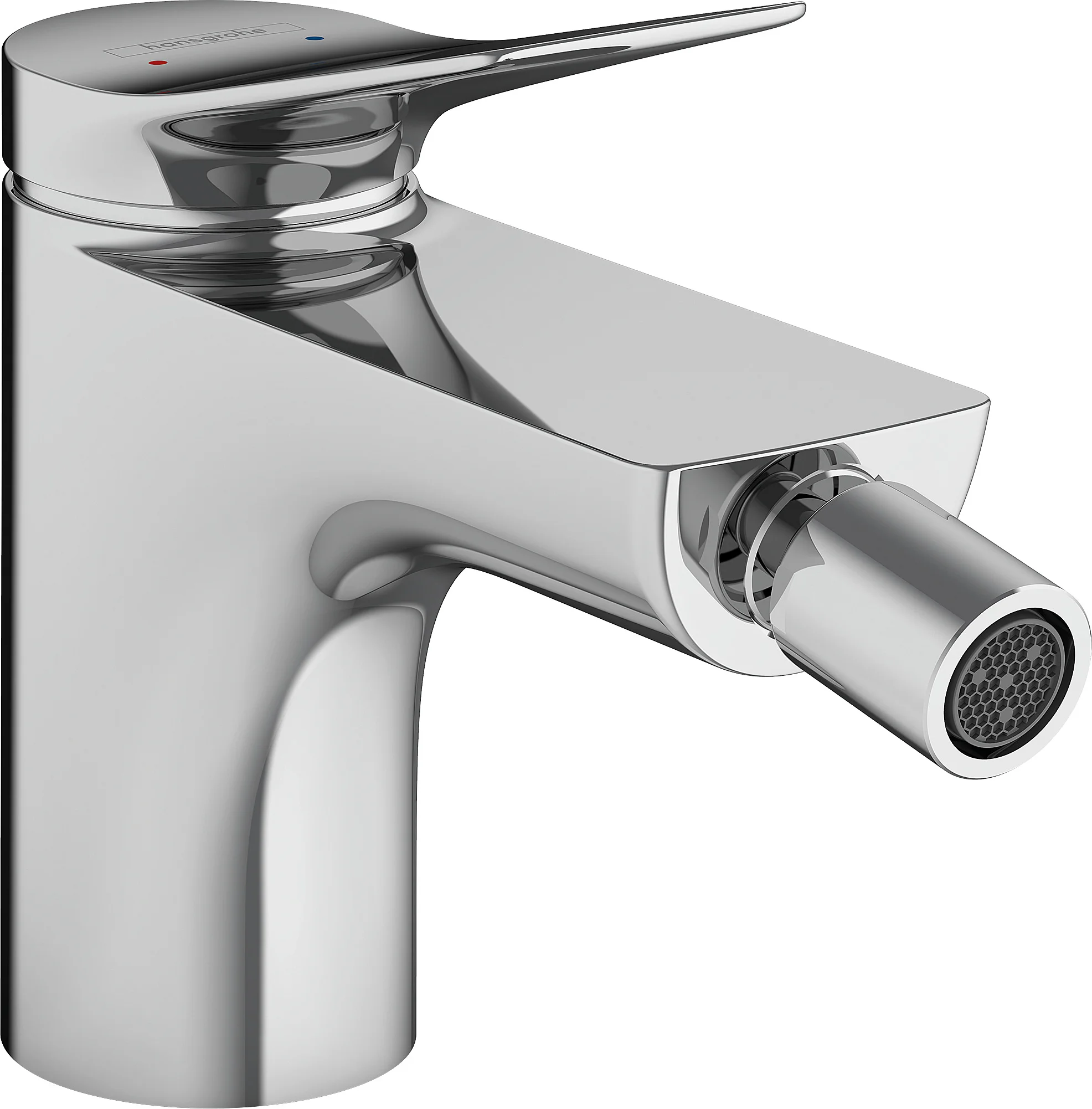 Hansgrohe Vivenis Bidetmischer chrom, Einhebel-Bedienung, Ausladung 130 mm, Auslaufhöhe 81 mm, Laminarstrahl, max. Durchfluss 7,5 l/min, Keramikmischsystem, einstellbare Temperaturbegrenzung, für Durchlauferhitzer geeignet