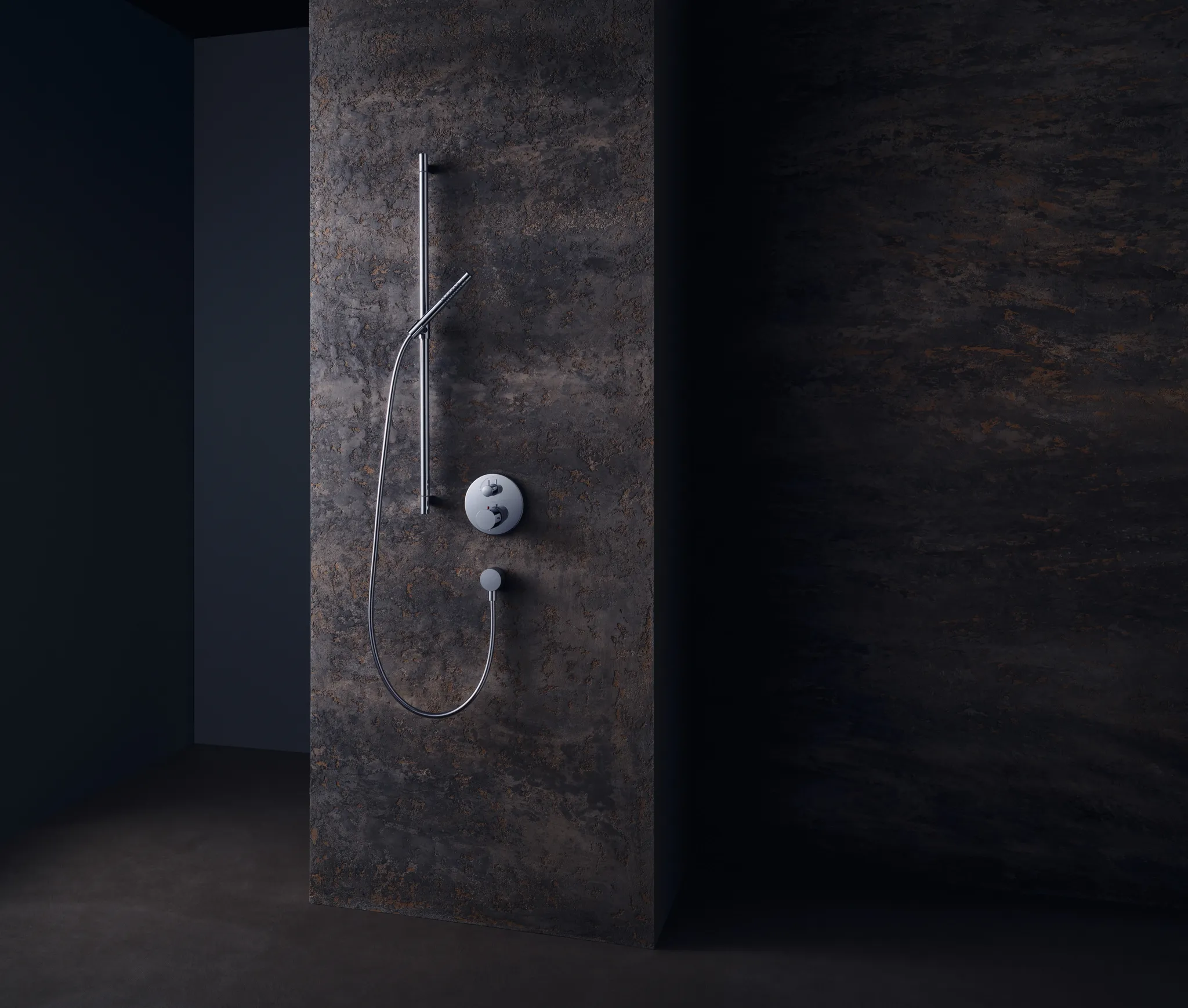 Thermostatmischer Unterputz Axor Starck Fertigset chrom mit Absperrventil Thermostatmischer Unterputz Axor Starck Fertigset chrom mit Absperrventil