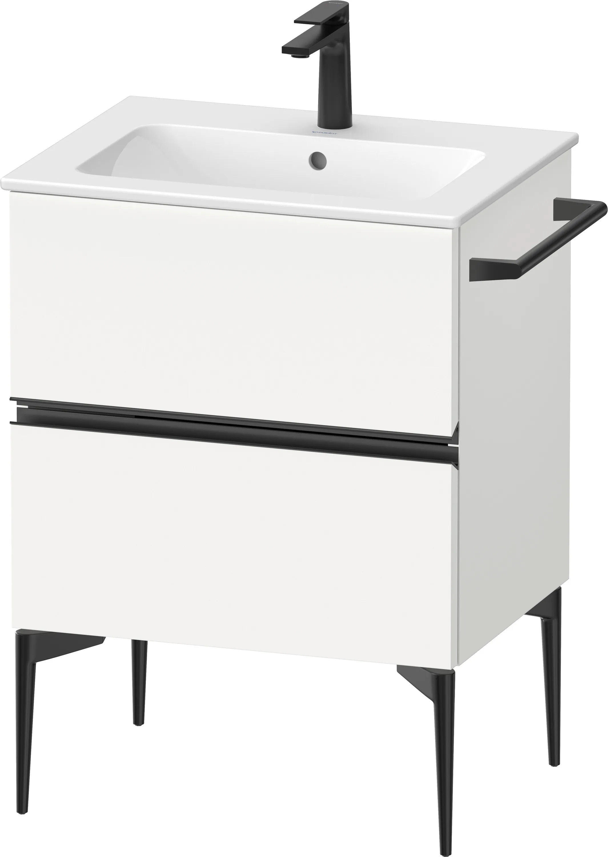 Duravit Waschtischunterschrank „Sivida“ 61 × 59,1 × 47,7 cm in Weiß Matt