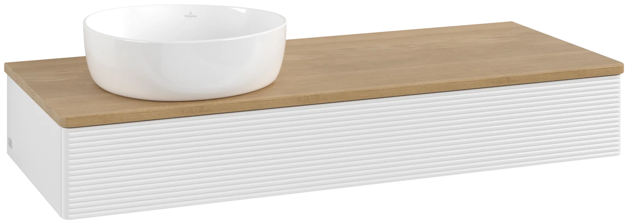 Villeroy & Boch Antao Waschbeckenunterschrank L11_1 1200x190x500mm Glossy White Lacquer / Honey Oak