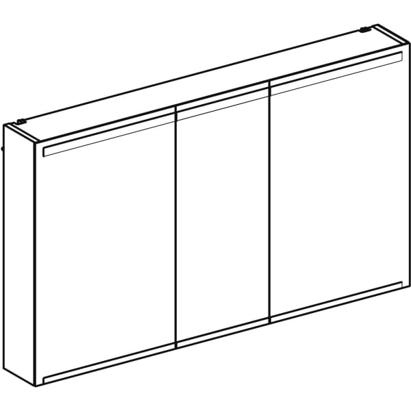 Geberit Spiegelschrank „Option“ 120 × 15 cm