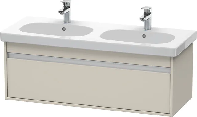 Duravit Waschtischunterschrank wandhängend „Ketho“ 115 × 41 × 45,5 cm Taupe Matt