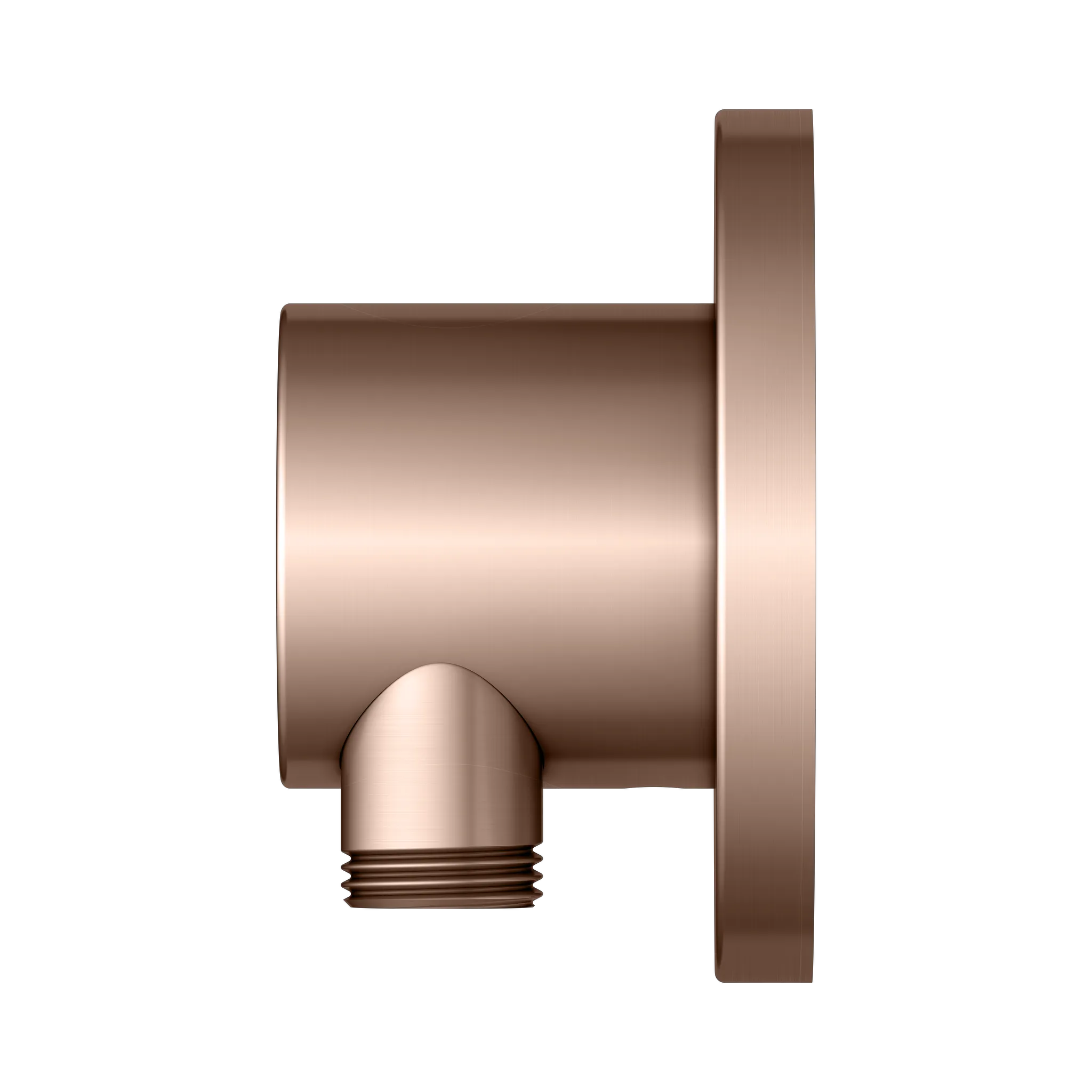 IXMO Schlauchanschluß DN15 rund Rotgold gebürstet