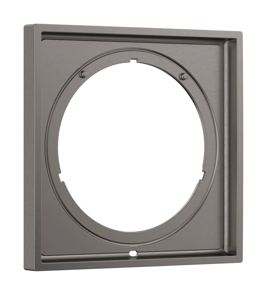 Hansgrohe AXOR ShowerSelect ID Verlängerungsrosette eckig 5 mm BBC Brushed Black Chrome, 170 x 170 mm